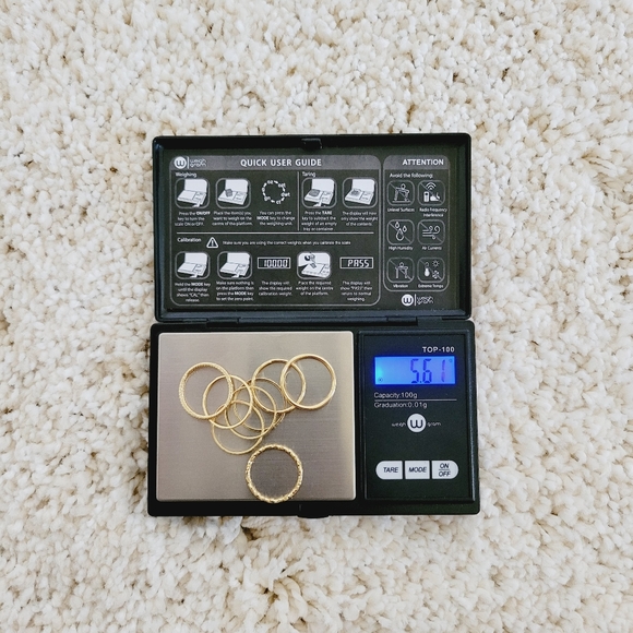 Minimalist Gold Stackable Rings - Picture 7 of 7